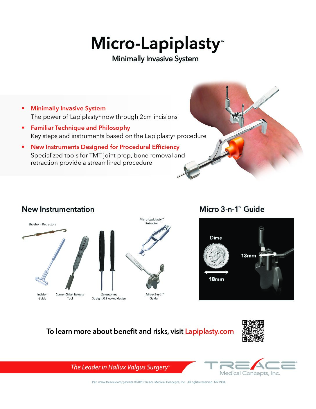 Micro-Lapiplasty™ Sales Sheet